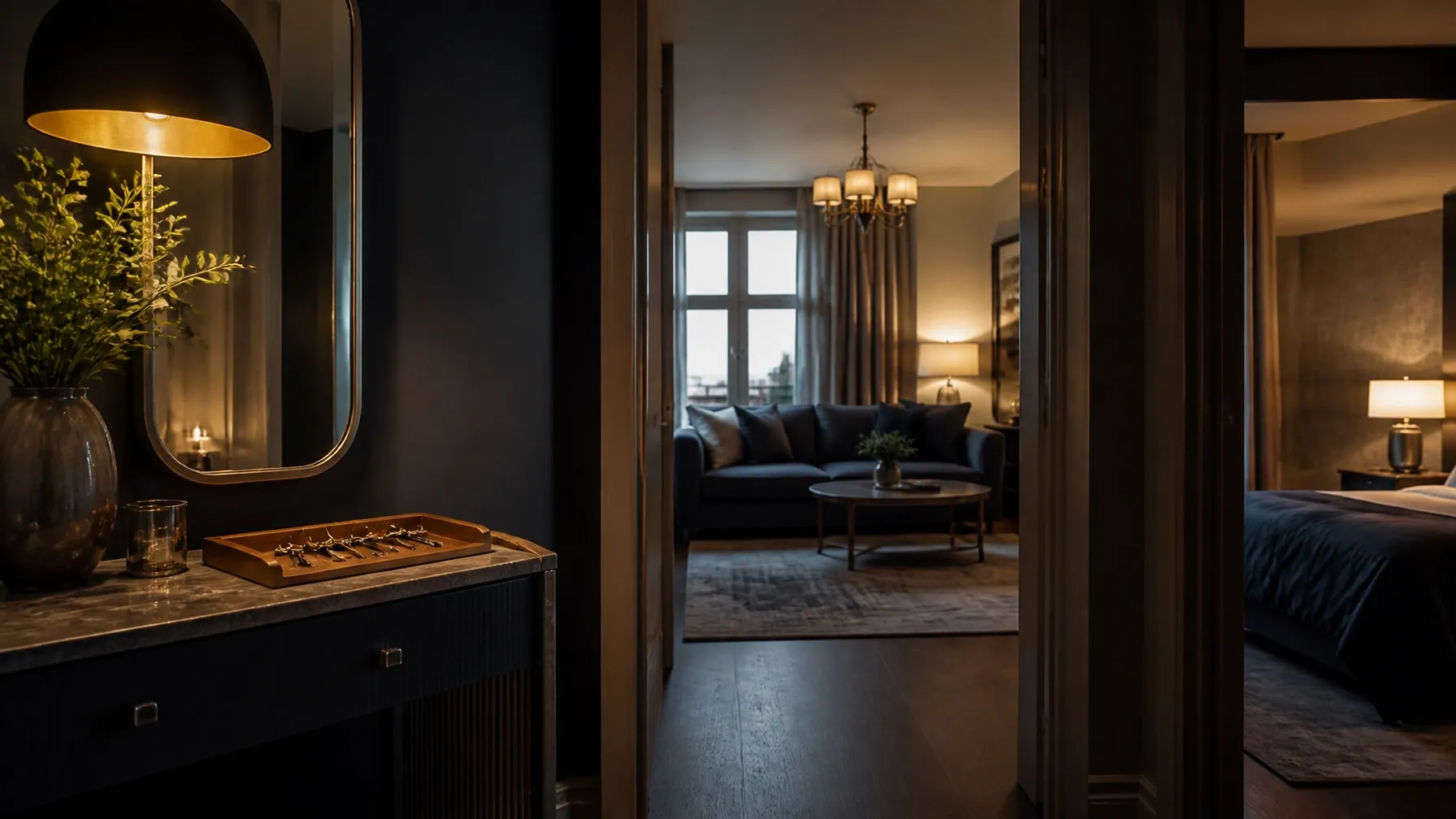 Well-presented serviced accommodation interior